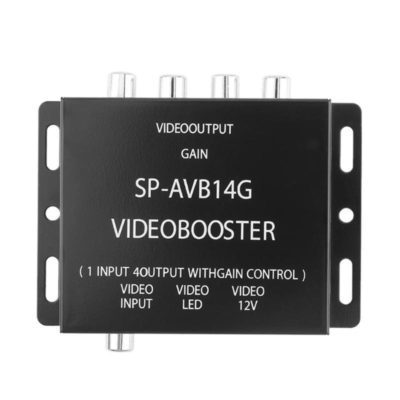 Video Splitter Av Video Splitter Car 4-Way Splitter One-In-Four Video Amplifier One-In And Four-Out