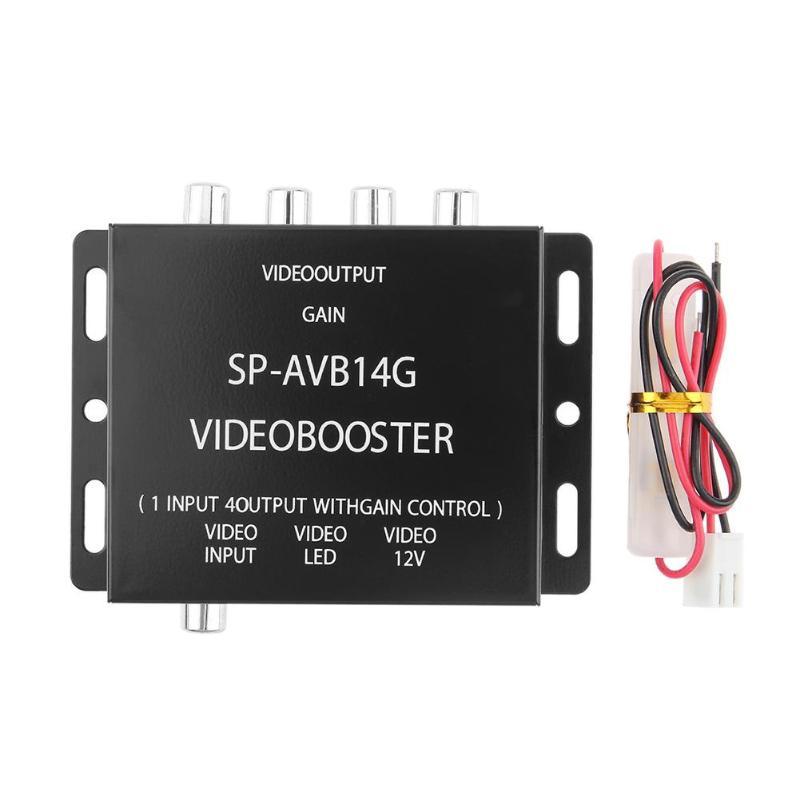 Video Splitter Av Video Splitter Car 4-Way Splitter One-In-Four Video Amplifier One-In And Four-Out