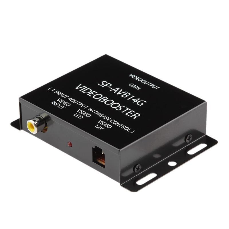 Video Splitter Av Video Splitter Car 4-Way Splitter One-In-Four Video Amplifier One-In And Four-Out