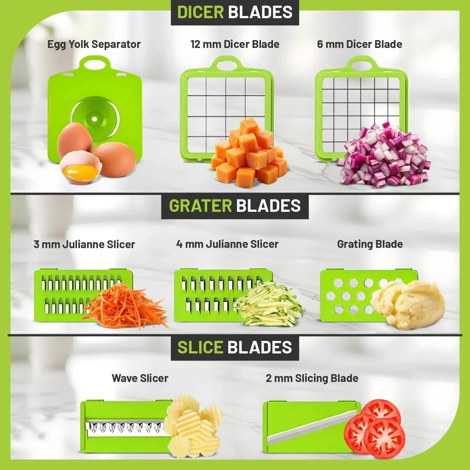 All-in-One Vegetable Cutter 12-in-1 – Slice, Chop & Shred Easily!