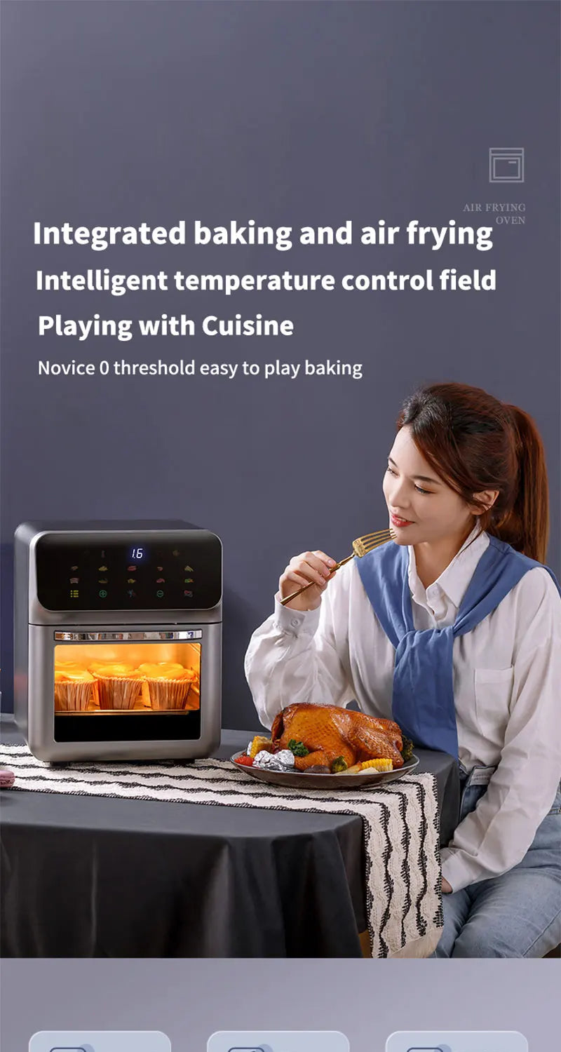 10L Electric Air Fryer – Oil-Free 360° Convection Oven