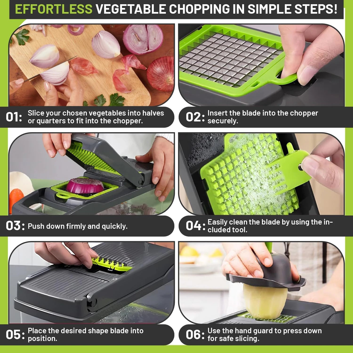 All-in-One Vegetable Cutter 12-in-1 – Slice, Chop & Shred Easily!