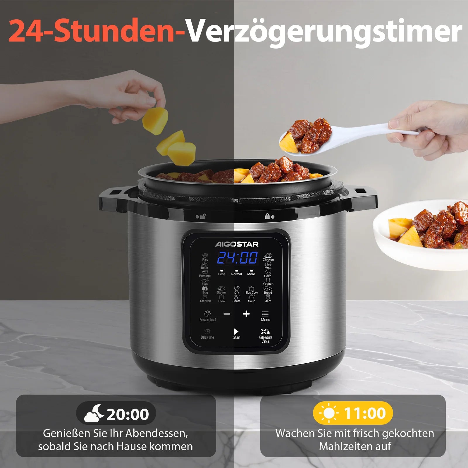 18-in-1 6L Aigostar Cooker – Easy & Fast