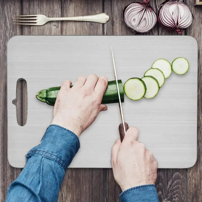 Titanium Double-Sided Cutting Board – Stainless Steel, Food Grade