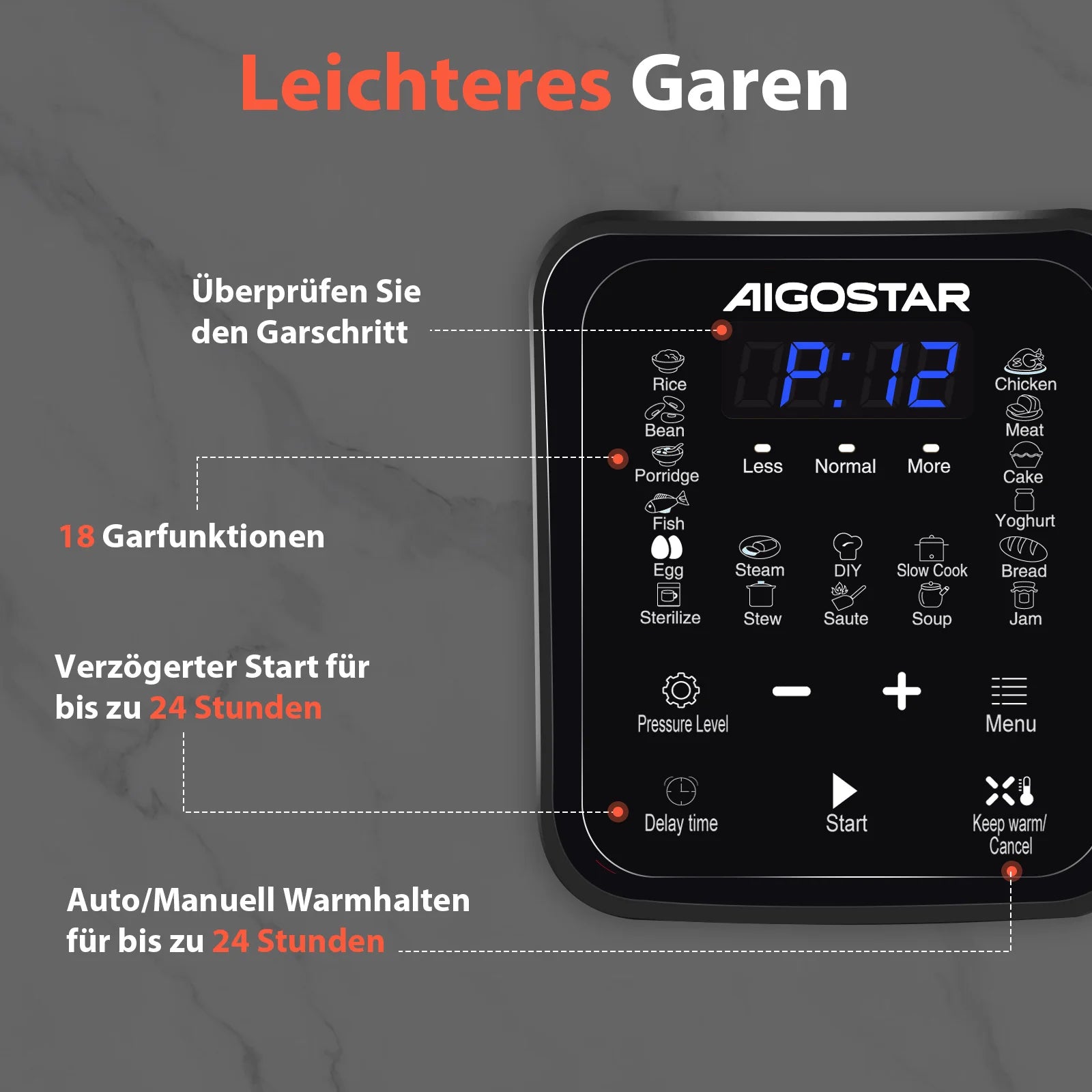 18-in-1 6L Aigostar Cooker – Easy & Fast