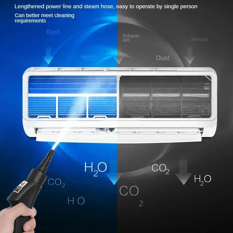 High-Power 2500W Steam Cleaner – Kitchen, Car, Floor & Air Conditioner