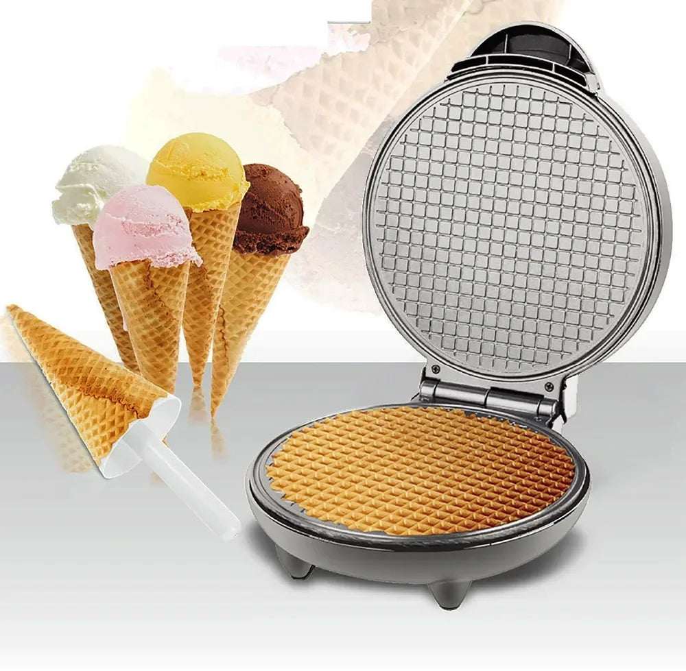 Electric Egg Roll & Waffle Maker – DIY Crepes & Sandwiches (EU Plug)