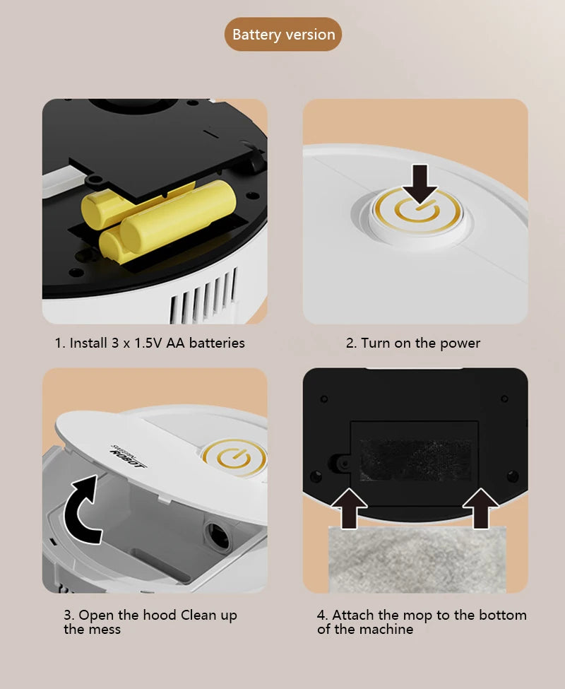 Xiaomi Robot Vacuum Cleaner – 3-in-1 Sweep, Mop & Suction, 6000Pa