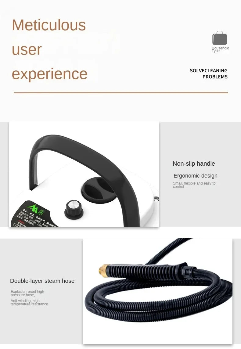 High-Power 2500W Steam Cleaner – Kitchen, Car, Floor & Air Conditioner