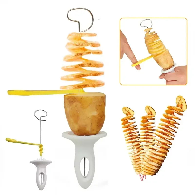 Whirlwind Potato Spiral Cutter – Creative Vegetable Slicer