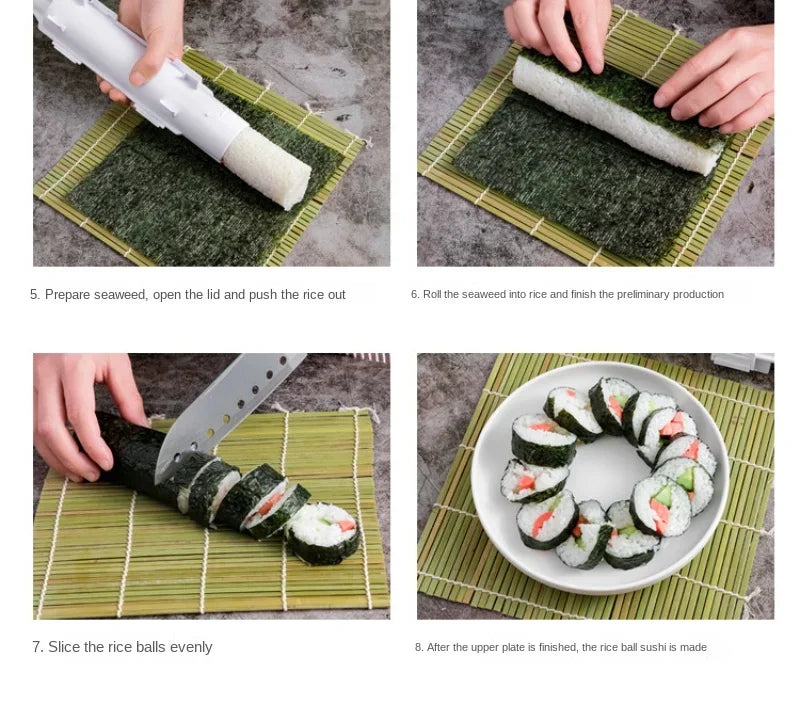 DIY Sushi Roller Machine – Rice & Meat Mold for Home Use