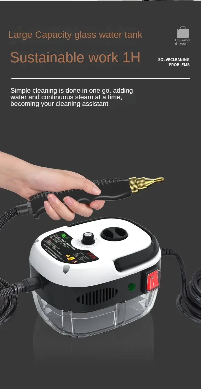 High-Power 2500W Steam Cleaner – Kitchen, Car, Floor & Air Conditioner