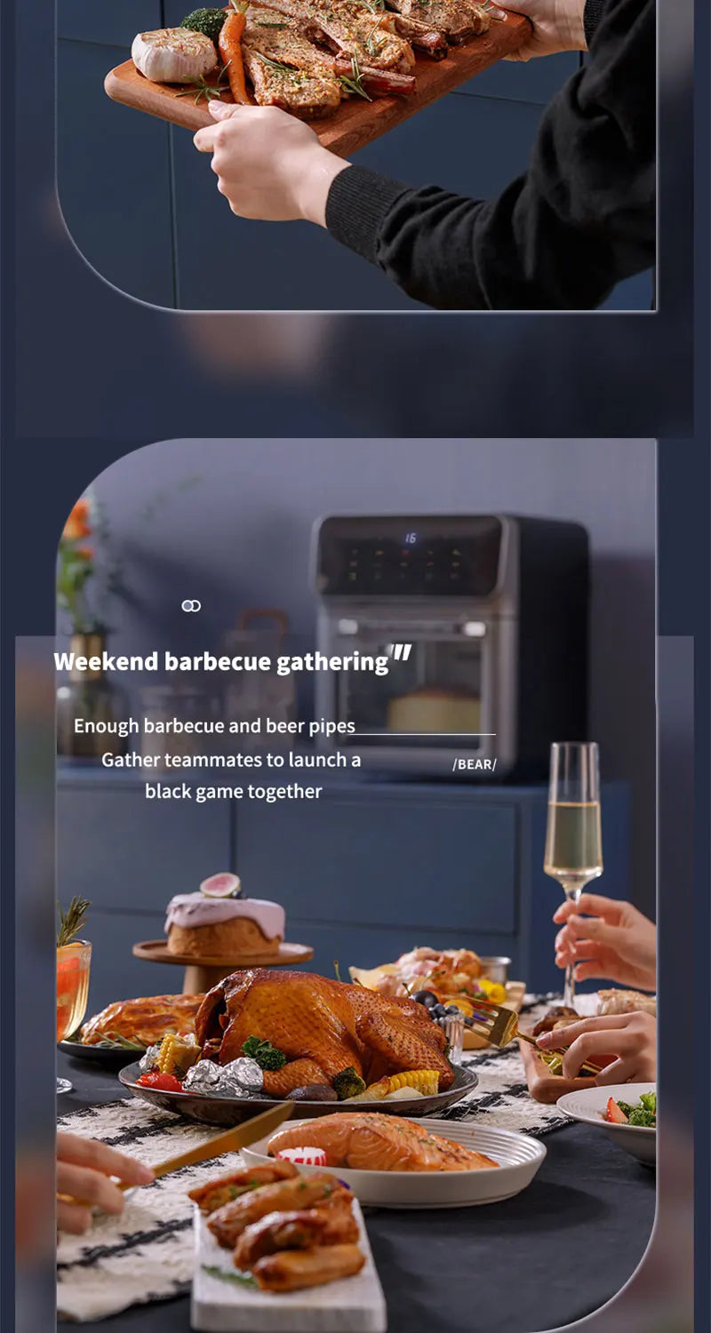 10L Electric Air Fryer – Oil-Free 360° Convection Oven