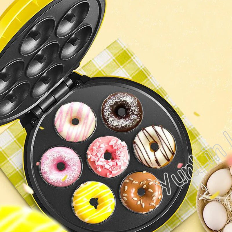 Electric Doughnut & Waffle Maker – Two-Side Heating