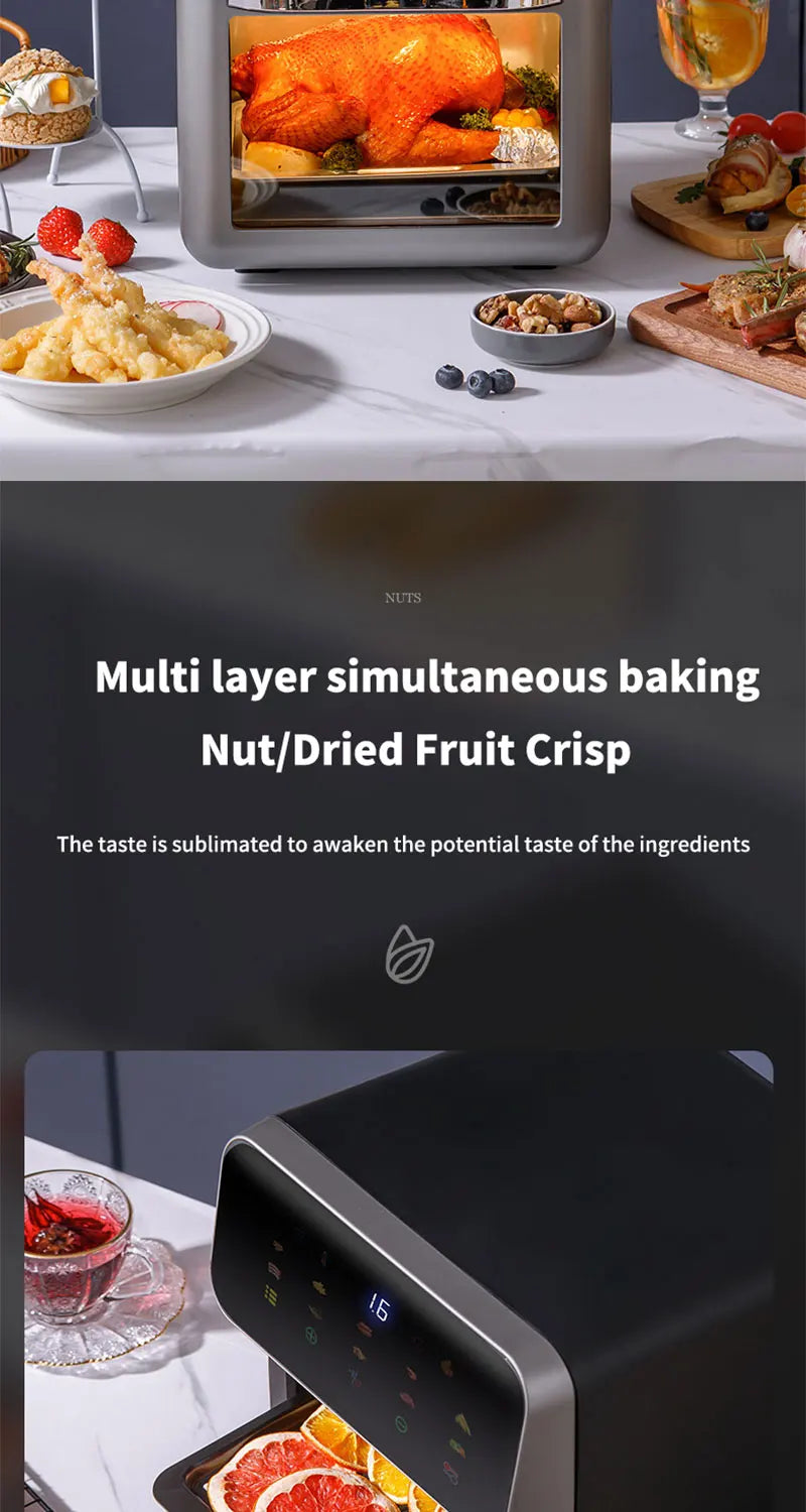 10L Electric Air Fryer – Oil-Free 360° Convection Oven