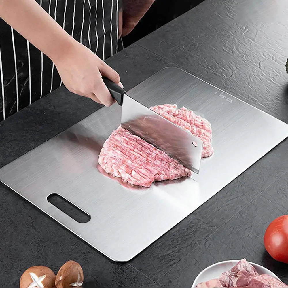 Titanium Double-Sided Cutting Board – Stainless Steel, Food Grade