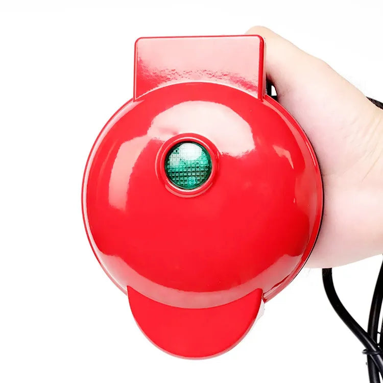 Portable Electric Heart-Shaped Waffle Maker – Home Breakfast
