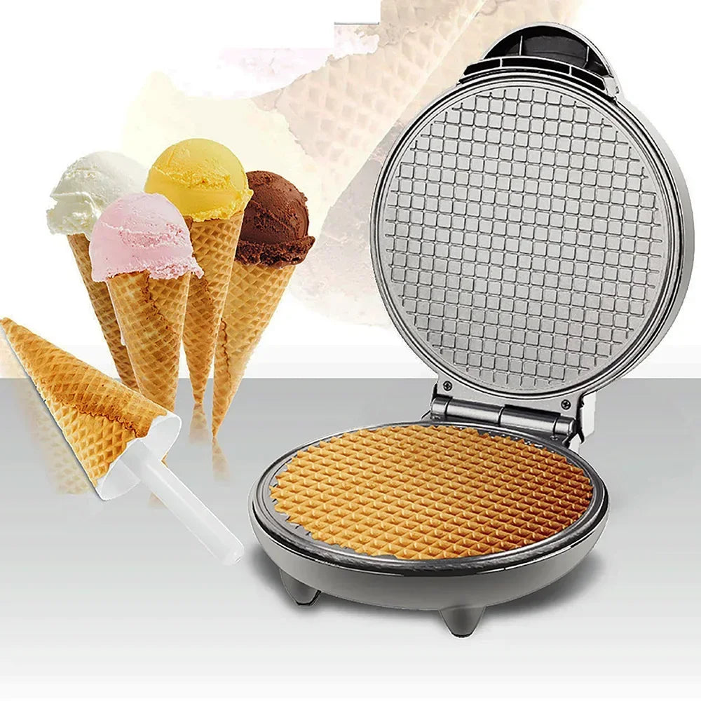 Electric Egg Roll & Waffle Maker – DIY Crepes & Sandwiches (EU Plug)
