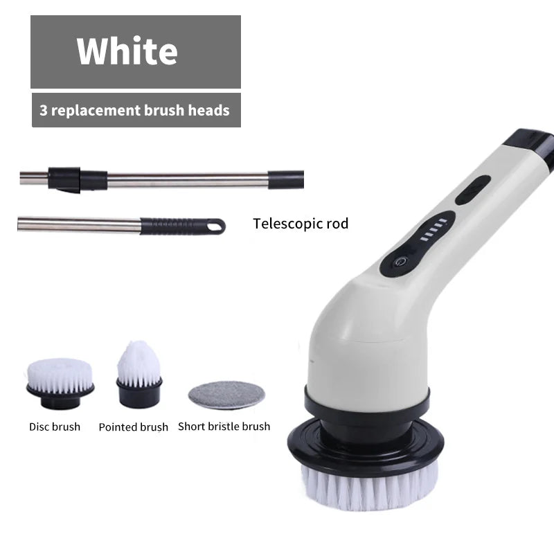 Electric Spin Cleaning Brush – 9 Attachments for Home & Kitchen