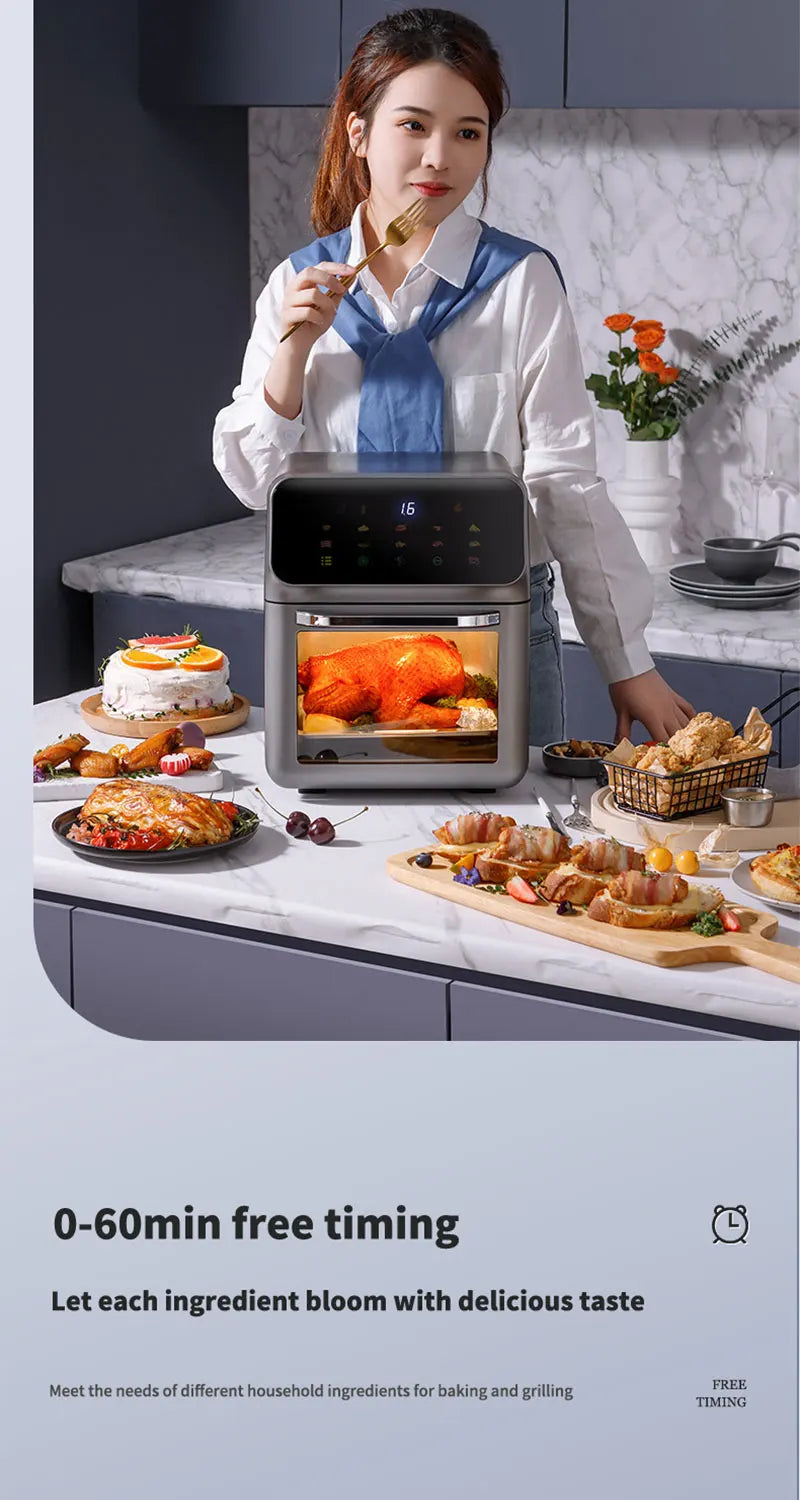 10L Electric Air Fryer – Oil-Free 360° Convection Oven