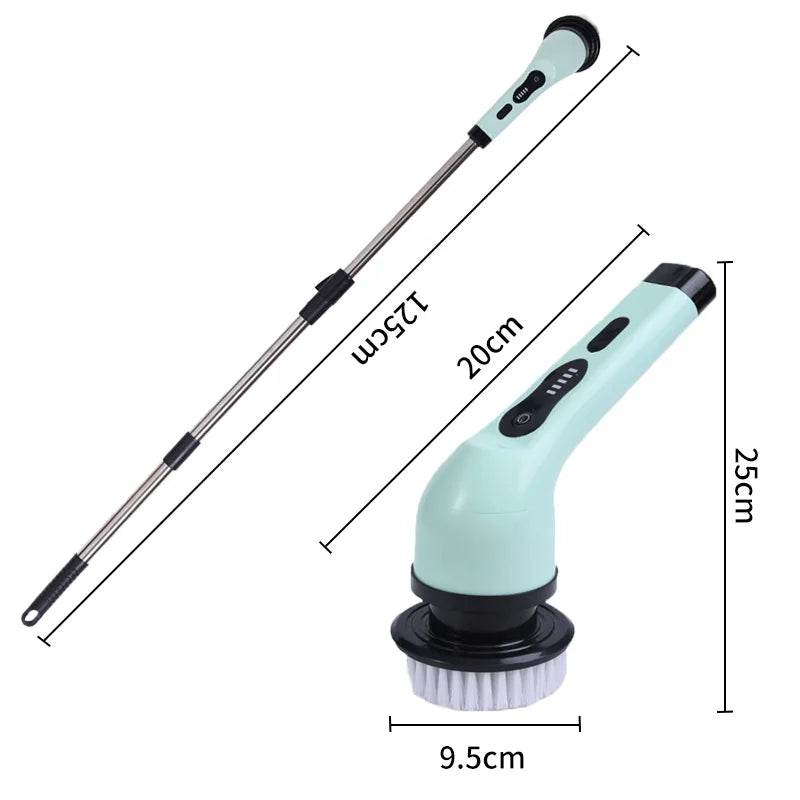 Electric Spin Cleaning Brush – 9 Attachments for Home & Kitchen