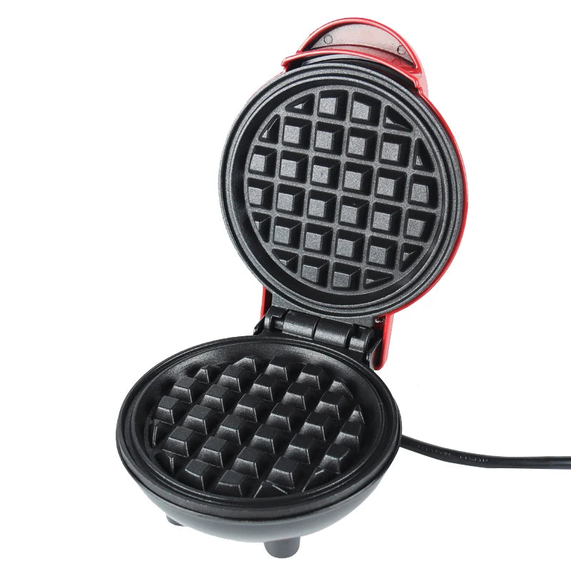 Portable Electric Heart-Shaped Waffle Maker – Home Breakfast