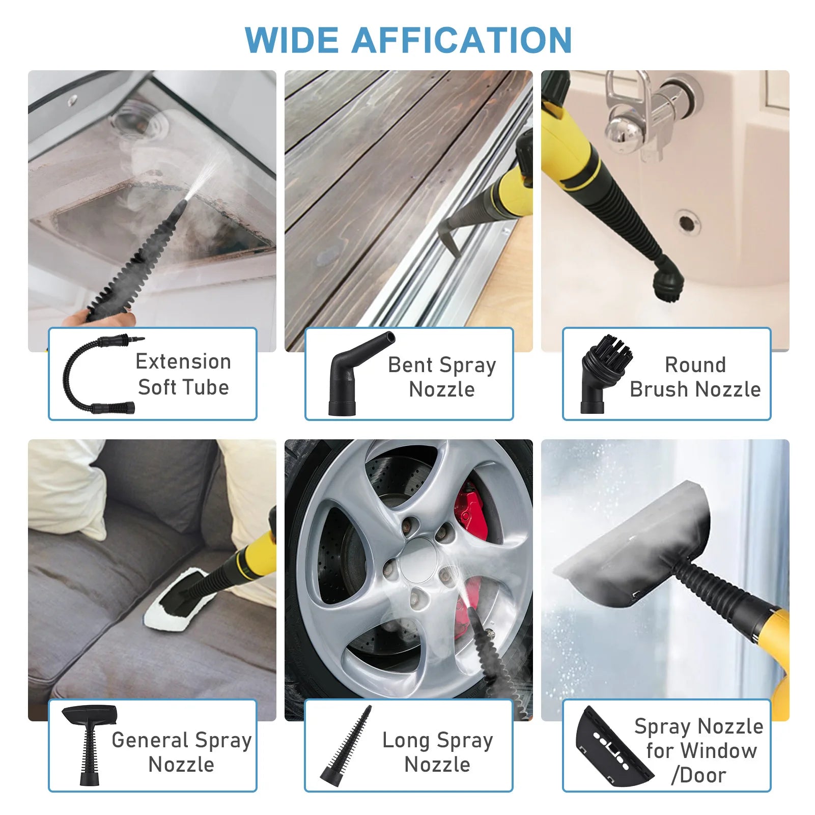 Multi-Surface Steam Cleaner – 1050W, Rapid Heating for Home