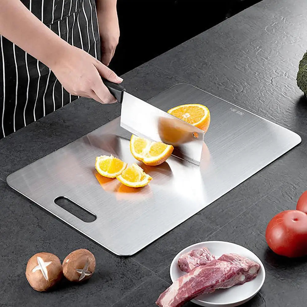Titanium Double-Sided Cutting Board – Stainless Steel, Food Grade