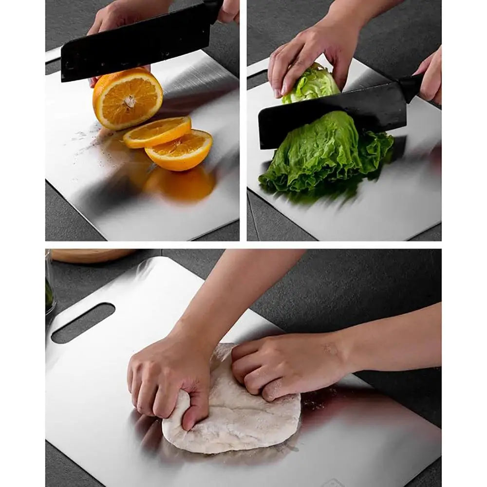 Titanium Double-Sided Cutting Board – Stainless Steel, Food Grade