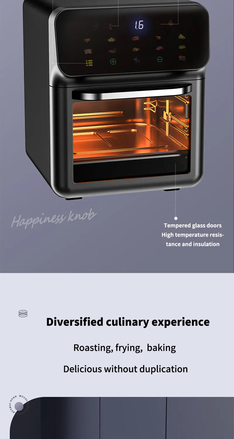10L Electric Air Fryer – Oil-Free 360° Convection Oven