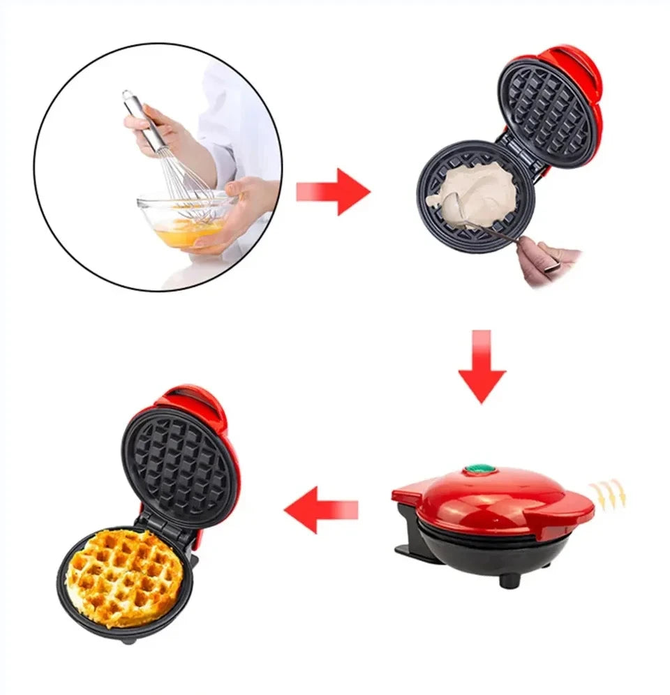 Multifunctional Mini Waffle & Biscuit Maker – Sandwich Cake Pan