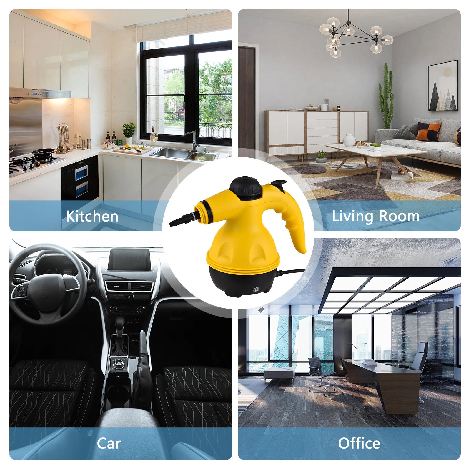 Multi-Surface Steam Cleaner – 1050W, Rapid Heating for Home
