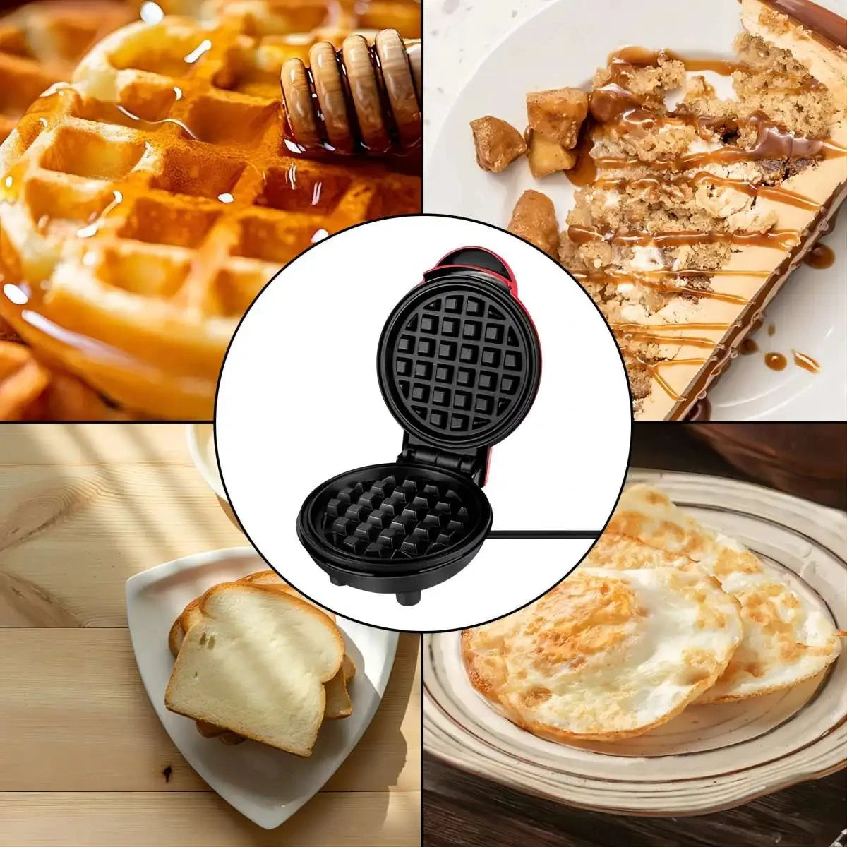 Multifunctional Mini Waffle & Biscuit Maker – Sandwich Cake Pan