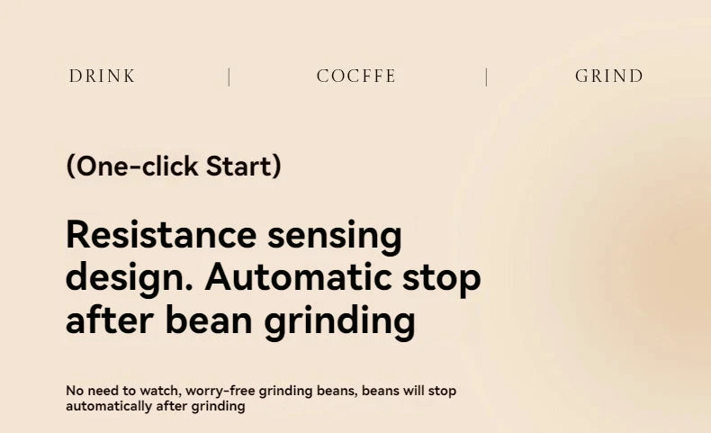Electric Coffee Grinder – Portable, USB Rechargeable, 30-Level Adjustment