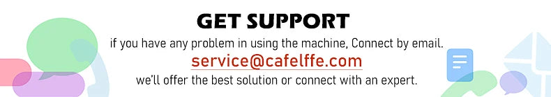 Cafelffe Coffee Maker – Espresso & Cappuccino with Milk Frother